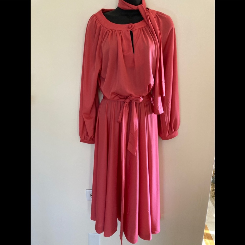 Vintage Cheekaberry  Midi Full Skirt Dress. L